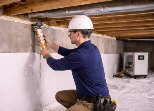 Crawl space insulation installation in Metro Detroit - Spray foam and air sealing